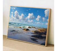 Diamond Art Kits for Adults - Ocean & Bird - 50x70cm 5D Full Drill DIY Diamond Painting for Home Decor, Crystal Rhinestone Craft for Relaxation & Stress Relief, Creative Gift for Women/Men 1Z-1147