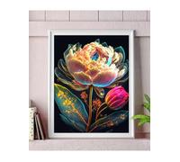 Diamond Art Kits for Adults,Palace Flowers 5D Square Diamond Painting Kits,DIY Full Drill Crystal Rhinestone Canvas Embroidery Picture for Home Decor Gift(35x55cm)