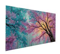 Diamond Art Kits for Adults Tree Diamond Painting Kit, Full Drill Abstract Paint by Numbers for Adults, Crystal Rhinestone Cross Stitch Embroidery Kit 32x64 Inch for Wall Art Home Decor,Gifts JXL-8127