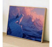 Diamond Art Kits for Adults - Wolf & Mountain - 50x70cm 5D Full Drill DIY Diamond Painting for Home Decor, Crystal Rhinestone Craft for Relaxation & Stress Relief, Creative Gift for Women/Men 1Z-1210