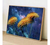 Diamond Art Kits for Adults - Yellow & Flower - 40x60cm 5D Full Drill DIY Diamond Painting for Home Decor, Crystal Rhinestone Craft for Relaxation & Stress Relief, Creative Gift for Women/Men 1Z-743