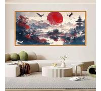 Diamond Art Kits Japan 16x40 inch, 2026 New Diamond Painting Sunset 5D DIY Rhinestone Gem Art Accessories, Arts and Crafts for Adults Embroidery Canvas Picture Kits, Hobbies for Adults Women O-376X
