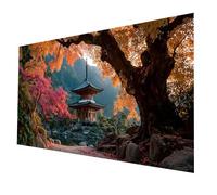 Diamond Art Kits Japan Diamond Painting 24x12Inch, Landscape Paint by Numbers with Rhinestones on Canvas, Cross Stitch Embroidery Colorful Gem Art and Crafts for Adults As Room Decor, Gifts model-3145