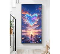 Diamond Art Kits Love 32x64 inch, 2026 New Diamond Painting Beauty 5D DIY Rhinestone Gem Art Accessories, Arts and Crafts for Adults Embroidery Canvas Picture Kits, Hobbies for Adults Women O-746X