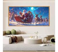 Diamond Art Kits Santa Claus 12x24 inch, 2026 New Diamond Painting Gift 5D DIY Rhinestone Gem Art Accessories, Arts and Crafts for Adults Embroidery Canvas Picture Kits,Hobbies for Adults Women O-708X