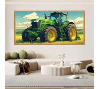 Diamond Art Kits Tractor 32x64 inch, 2026 New Diamond Painting Farm 5D DIY Rhinestone Gem Art Accessories, Arts and Crafts for Adults Embroidery Canvas Picture Kits, Hobbies for Adults Women O-710X
