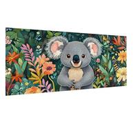 Diamond Art Koala Diamond Painting Flower Dimond Art for Adults Beginners, DIY Embroidery Cross Stitch Canvas Painting for Kid, Mosaic Making Gem Arts for Home Decor, Gifts for Women 40x80cm FD-5483