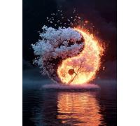 Diamond Art Lake Diamond Painting 20x30cm Tree Square Full Drill Crystal Art Kits 5D DIY Canvas Sequin Arts and Crafts for Adults Accessories Paint by Numbers Beginner and Kids for Wall Decor S-1