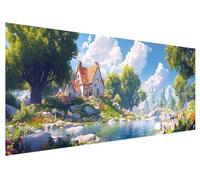 Diamond Art Landscape, 130x50cm Large Diamond Painting Kit, 5D DIY Tree Dimond Painting Kits for Adults, Rhinestones Dimond Art Supplies for Adults, Crystal Arts Kits for Room Christmas Decor F-26