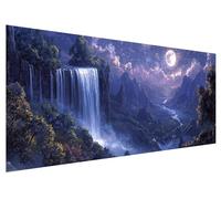 Diamond Art Landscape, 200x80cm Large Diamond Painting Kit, 5D DIY Fall Dimond Painting Kits for Adults, Rhinestones Dimond Art Supplies for Adults, Crystal Arts Kits for Room Christmas Decor I-35