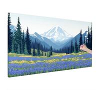 Diamond Art Landscape, 200x80cm Large Diamond Painting Kit, 5D DIY Mountain Diamonds Painting for Adults, Rhinestones Crystal Art for Adults, Craft Kits, Home Decoration, Room Decor, Gifts, Model,F-22