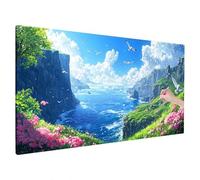 Diamond Art Landscape, 200x80cm Large Diamond Painting Kit, 5D DIY Ocean Diamonds Painting for Adults, Rhinestones Crystal Art for Adults, Craft Kits, Home Decoration, Room Decor, Gifts, Model,R-33