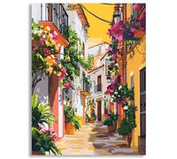 Diamond Art Landscape, 5D Diamond Painting Kits for Adults, Spring Crystal Embroidery Cross Stitch Kits Full Square Drill 12x16 in/30x40cm, DIY Gem Painting Handicraft for Home Decoration Gift, z@694