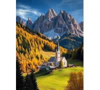 Diamond Art Landscape Diamond Painting Autumn Crystal Art Kits for Adults, DIY 5D Full Drill Cross Stitch Arts Crafts Pictures, Embroidery Kit for Kids, Home Wall Decor, Gifts for Men 80x100cm G-1107