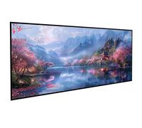Diamond Art Landscape Diamont Painting Kits Adults Cherry Blossoms Diamonds Painting Full Drill Crystal Art Kits for Adults Beginners, Cross Stitch Embroidery Crafts for Gifts (36x72 inch) PJY9 1-O