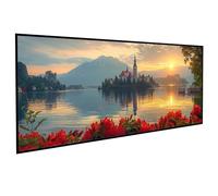 Diamond Art Landscape Diamont Painting Kits Adults Church Diamonds Painting Full Drill Crystal Art Kits for Adults Beginners, DIY Cross Stitch Embroidery Crafts Pictures, for Gifts 70x140cm PJY9 5-5