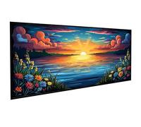 Diamond Art Landscape Diamont Painting Kits Adults Flowers Diamonds Painting Full Drill Crystal Art Kits for Adults Beginners, Cross Stitch Embroidery Crafts Pictures, for Gifts 16x32 inch PJY9 W-7
