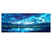 Diamond Art Landscape Large Diamond Painting 70x140cm Gem Crystal Art Kits for Adults Aurora Paint by Numbers for Kids DIY 5D Rhinestone Embroidery Cross Stitch Mosaic Crafts Picture for Decor z899f