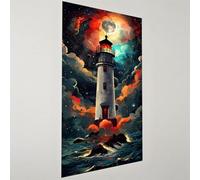 Diamond Art Lighthouse Diamond Painting Kit, 20x40inch Large Dimond Art Clouds Gem Arts Mosaic Kits, DIY Embroidery Cross Stitch Canvas Paint by Numbers, Hobbies for Adults Women, Room Decor G2-1260