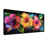 Diamond Art Lily Pink Diamond Painting Kits for Adults, DIY Full Drill Crystal Embroidery Cross Stitch Kits, Mosaic Kit for Adults, 5D Dimond Painting for Beginners for Room Decor 30x60 cm 0Z-177