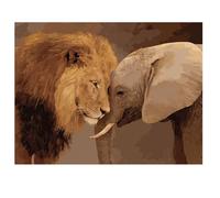 Diamond Art Lion 2025 New Diamond Art Kits Adults Elephant 80X60Cm,Painting by Numbers for Kids Square Gem Dots Paintings,DIY 5D Crystal Cross Stitch Crafts,Gifts for Women Crafts for Adults I-K109