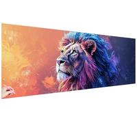 Diamond Art Lion 210x70cm Large Diamond Painting Animals Crystal Art Kits Crafts for Adults Beginners DIY Full Drill Dimond Painting Picture Gem Embroidery Kit Autumn Rome Decor Gifts for Women T-24