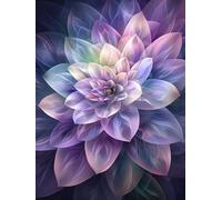 Diamond Art Mandala Diamond Painting Kits for Adults, 5D Dimond Art Flower Gem Arts and Crafts, DIY Rhinestone Cross Stitch Embroidery Kit, Hobbies for Adults Women, Room Decor, Gifts 60x90cm 6X-623