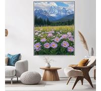 Diamond Art Mountain Diamond Painting Nature, 5D DIY Crystal Art Kits for Adults, Embroidery Cross Stitch Canvas Pictures Painting by Numbers Kit for Kids, Home Decor, Gifts for Women 20x30cm W6-914