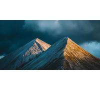Diamond Art Mountain， Landscape Diamond Painting Kit Adults， DIY Full Drill Crystal Art Mosaic Craft Set， 5D Gem Cross Embroidery Art Accessory Adult Beginners， Home Wall Decoration 40x20cm T-z844