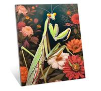Diamond Art Painting Diamond Painting Kit, 5D Praying Mantis Dimond Art Kits, DIY Full Drill 80x60 cm Gem Arts and Crafts for Adults, Craft Supplies for Kids Embroidery Kit, Home Decor 32x24in H-1547