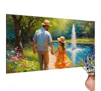 Diamond Art Painting Family Diamond Painting Large Canvas 71x33 inch Full Forest Diamant Patterns Crafts Kits for Adults Women, 5D Mosaic Crystal Art Kits for Kids Beginners, Gifts for Women Model-740