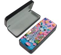 Diamond Art Painting Glasses Case, Portable DIY Leather Diamond Art Glasses Storage Box Sunglass Case with Soft Velvet lining-12-Giraffe