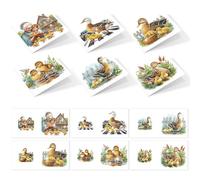 Diamond Art Painting Greeting Cards with Envelopes, Creative Folding Diamond Art Cards for Birthday, Holiday, Christmas-10-Duck