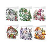 Diamond Art Painting Greeting Cards with Envelopes, Folding Diamond Art Flower Cards for Birthday, Holiday-13-Goblin
