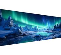 Diamond Art Painting Kits, 5D Aurora Diamond Art, Full Drill Diamond Painting Arts and Crafts for Adults, Large Ice Diamond Painting Kits for Adults, Perfect Wall Art Home Decor and Gifts 120x40cm J-2
