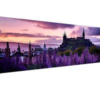 Diamond Art Painting Kits, Edinburgh 5D Diamond Painting for Adult Full Drill Canvas Paint by Numbers DIY Kids Embroidery Cross Stitch Pictures Art and Crafts Home Wall Decoration 30x12in W-33