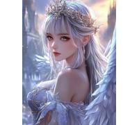 Diamond Art Painting Kits Elf Beauty Diamond Painting Kits for Adults Beginners And Kids, 5D DIY Crystal Art Cross Stitch Crafts, Mosaic Kits for Adults Home Wall Decor,Unique Gifts Idea 8x12in 0b-445