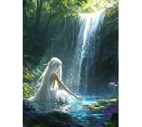 Diamond Art Painting Kits Elf girl Diamond Painting Kits for Adults Beginners And Kids, 5D DIY Crystal Art Cross Stitch Crafts, Mosaic Kits for Adults Home Wall Decor, Unique Gifts Idea 32x44in 0b-447