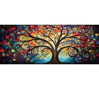 Diamond Art Painting Kits for Adults 160x80cm, 5D Large Diamond Painting Dream Tree Full Round Drill Gem Art Abstract Crystal Cross Stitch Arts Paint by Numbers for Home Wall Decor Gifts -LR875