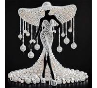 Diamond Art Painting Kits for Adults,5D Special Shape Diamond Painting Kits, Crystal Rhinestones Diamond Dots and Crafts Adults for Home Decor(Elegant Lady) 11.81x11.81inch