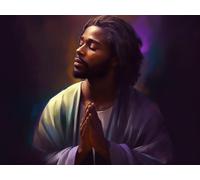 Diamond Art Painting Kits for Adults,African American Black Jesus and Baby Colorful (7) 5D DIY Full Round Drill Paint with Diamond Dots, Home Wall Decor 15.7 x 19.8 Inch