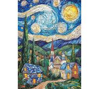 Diamond Art Painting Starry Sky Diamond Painting Pictures Abstract DIY Round Full Drill Crystal Art and Crafts for Adults, Embroidery Paint by Numbers Crafts Kits for Home Wall Decor 30x40 cm X4-1065