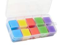 Diamond Art Painting Wax Squares, 100 Pcs Wax Pads for 5D Diamond Art Glue Clay Square Gem Arts DIY Accessories with Storage Box