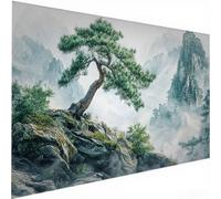 Diamond Art Pine Highland, Large XXL Diamond Painting Kits Adults, Full Drill Crystal Art Crafts Hobbies for Adults Women Beginner, Embroidery Cross Stitch Picture, Home Wall Decor Gifts 20x40in N-863