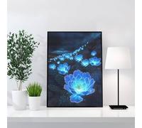 Diamond Art Plant, Diamond Painting Kit 8 x 12 inch Flowers Full Square Drill Crystal Rhinestone Embroidery Pictures, Dimond Art Adult Craft Kits for Women, DIY Painting by Numbers, Home Decor j0-978
