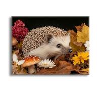 Diamond Art Plant Hedgehog, DIY Crystal Art Embroidery Kit for Adults, Christmas Decorations Diamond Painting, Mosaic Kits for Adults, 5D Full Drill Crafts Gems Pictures, Room Decor 12x16in Z-j-478