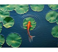 Diamond Art River Fish Diamond art Accessories for Adults Kids 5D DIY Full Drill Painting With Diamonds Kits Gem art Crafts for Adults Embroidery Cross Stitch Easy Kits for Home Decor Gifts a-101