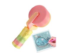 Diamond Art Roller, 3D Printing Gem Art Roller, Gem Painting Rollers Tool, Portable Rhinestone Pressing Applicator Accessories for Adults Women Artists Friends Family Hobbyists