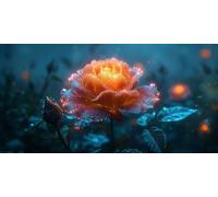 Diamond Art Rose Diamond Painting Plant Dimond Art Kits Adults, 5D DIY Full Drill Crystal Arts Embroidery Cross Stitch Canvas Paint by Numbers for Beginner, Room Decor, Gifts for Women 40x80cm J2-404