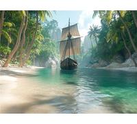 Diamond Art Sea Boat Diamond art Accessories for Adults Kids 5D DIY Full Drill Painting With Diamonds Kits Gem art Crafts for Adults Embroidery Cross Stitch Easy Kits for Home Decor Gifts 28x40in a-21